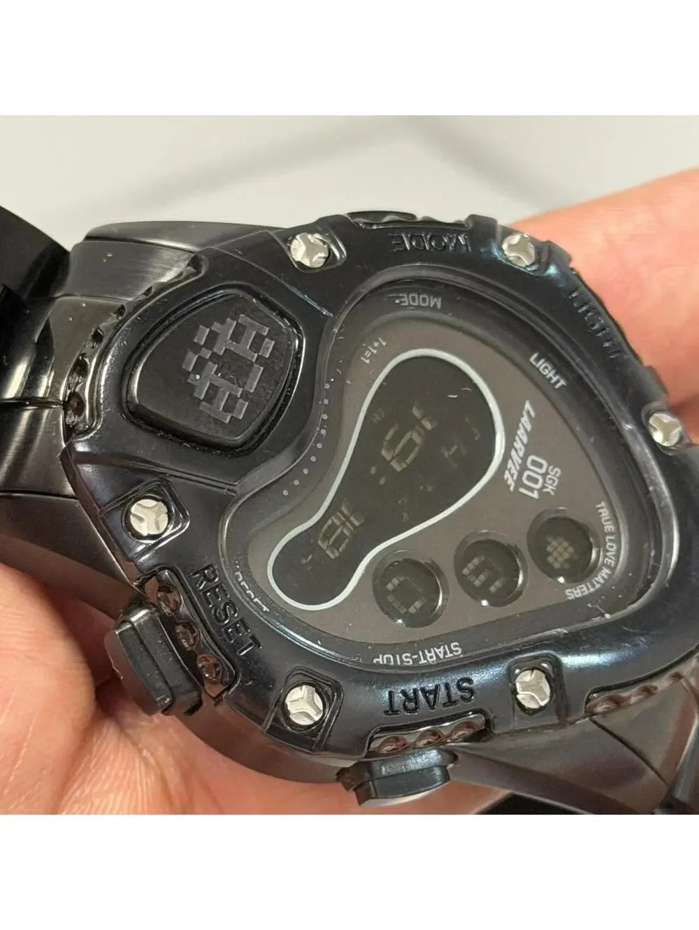 LAARVEE WATCH SINNGOUKI SGK001-PBBLKBLK Black Digital Watch